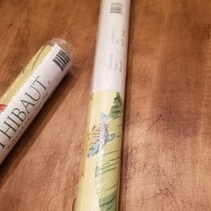 Thibaut Wallpaper - 1 dbl roll Tidal Pool seaside yellow coastal